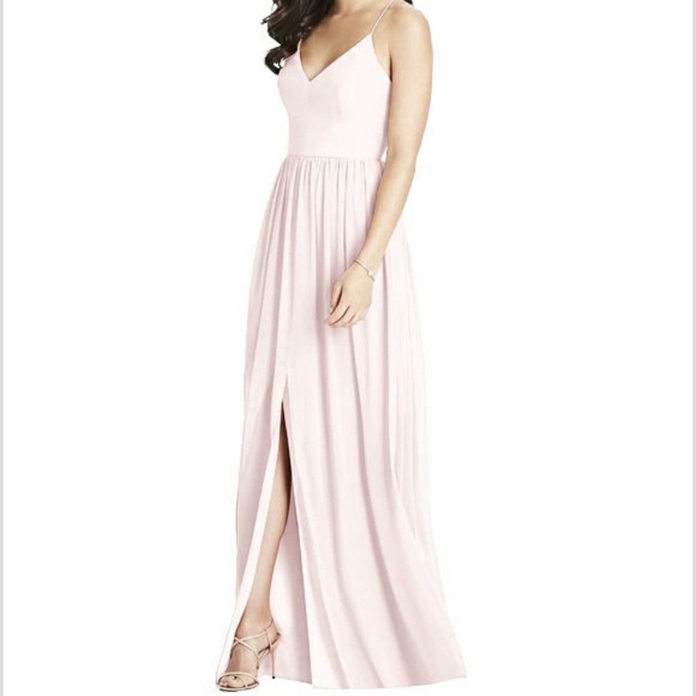 ***IN LIGHT GRAY. NWT Dessy gown